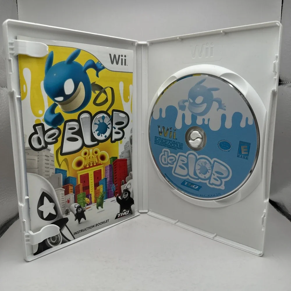 De Blob Nintendo Wii 2008 CIB Complete w Manual Excellent THQ